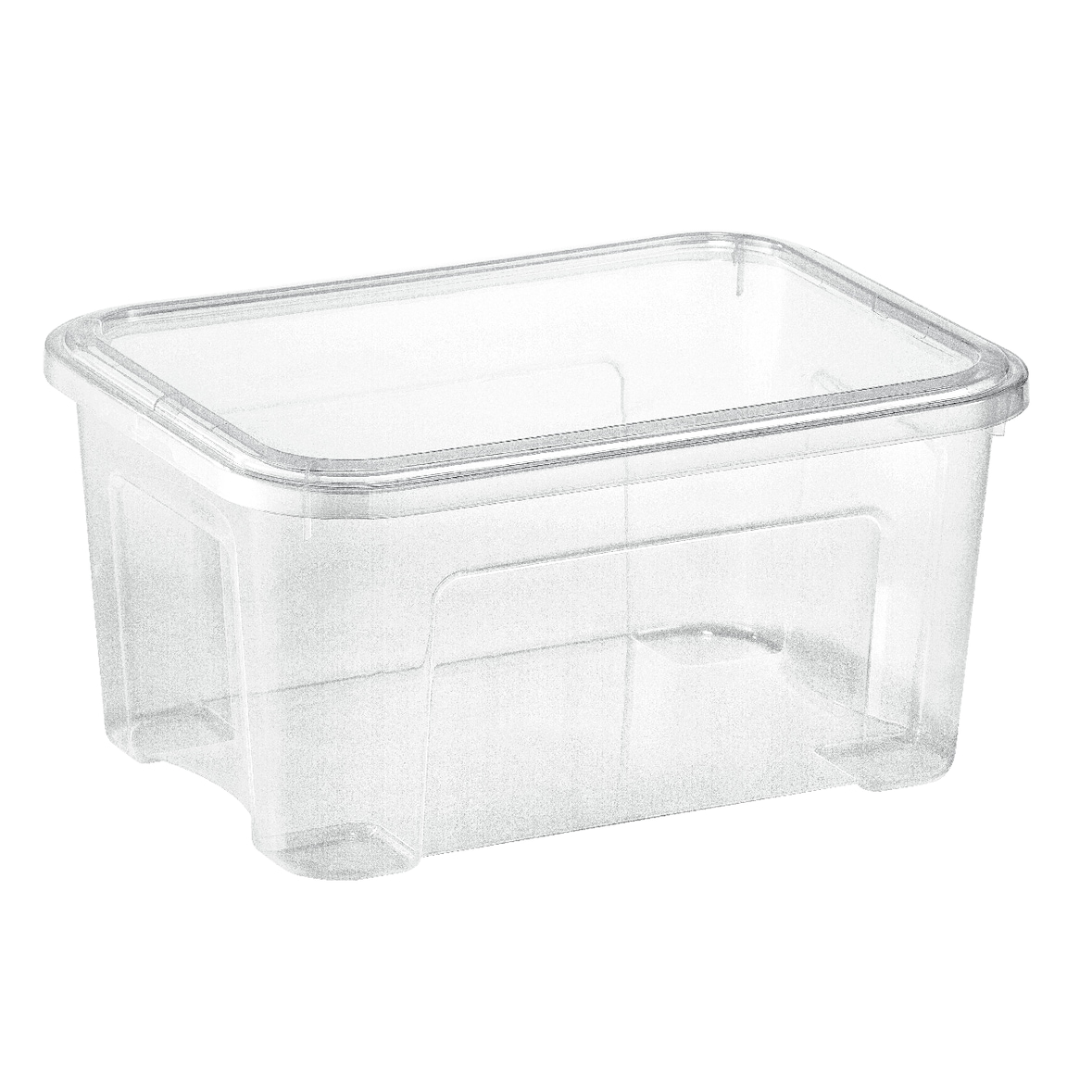 aro Contenitore multiuso con coperchio, plastica, 27.7 x 37.7 x 18.8 cm, 13 L, trasparente