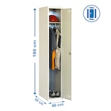 thumbnail of SimonRack Armadietto Spogliatoio in Metallo a 1 Porta, 1800x400x500, Grigio - Simonlocker