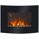 thumbnail of HOMCOM Chimenea Eléctrica Tipo Estufa de Pared con Efecto Llamas y Luz LED de 7 Colores con Mando a distancia 900W/1800W 65x11.4x52cm