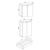 thumbnail of VCM Büroschrank Lona Grau