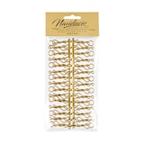 thumbnail of 60 Stück Weihnachtskugeln Haken `Gold Candy` Aufhänger