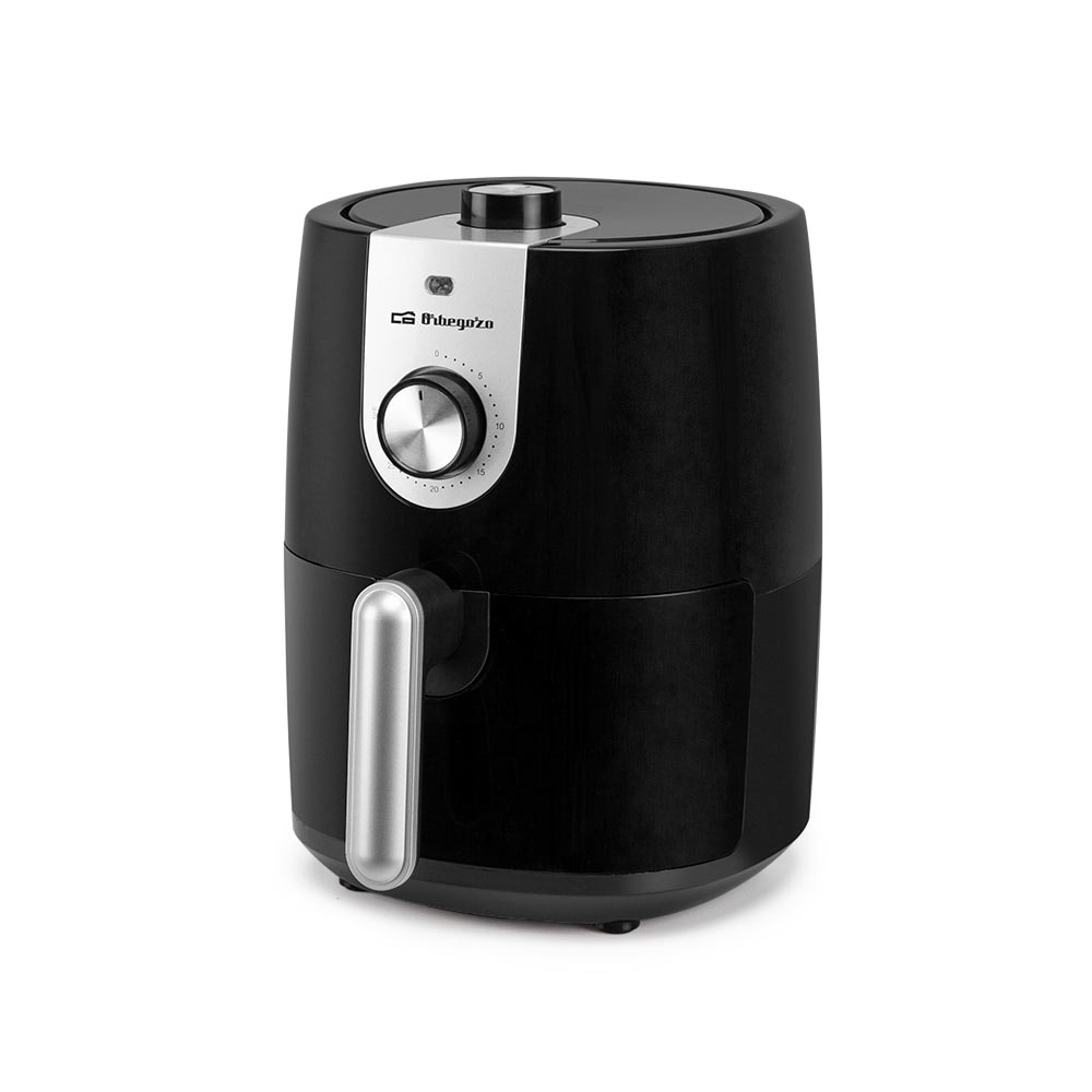 Orbegozo freidora sin aceite FDR 27, 2,5 litros, diseño compacto, temporizador, cubeta extraíble, sistema de seguridad, 1200 W
