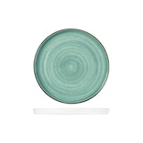 thumbnail of Lioness coppia di piatti rotondi nordici Justcolor in porcellana decorata color verde cm 28,5 H 2,1 HP11199-1096K2