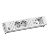 thumbnail of Bachmann Power Frame 4-fach 2x Steckdose 1x USB A/C 1x CM, weiß (916.702)
