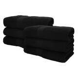 thumbnail of Betz 6 Stück Saunatücher Saunatuch Saunahandtuch Set Premium 100% Baumwolle Frottier XXL Badetuch Strandtuch Größe 70x200 cm Farbe schwarz