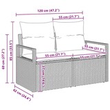 thumbnail of vidaXL Garten-Sofa-Set 3 pcs Beige Poly Rattan