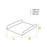 thumbnail of MONOUSO - Pappschale weiß für Waffeln 13,5x10cm (1500 Stück)