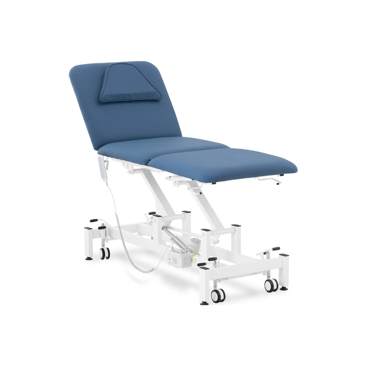 physa - Massagetafel - 100 W - 150 kg - Blauw, Wit