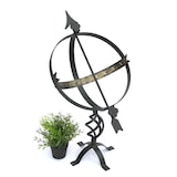 thumbnail of DanDiBo Sonnenuhr Garten Groß Metall Schwarz Schmiedeeisen Deko Wetterfest 70 cm Gartenuhr Uhr