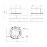 thumbnail of Sammic PP-6+ 220/60/1 éplucheuse professionnelle, 6 kg/cycle, aluminium, abrasif latéral/plat, minuterie 0-6 min, 400 W