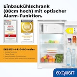thumbnail of Exquisit Einbaukühlschrank mit Gefrierfach, 118 Liter Nutzinhalt, Einbaukühlschrank 88cm, Einbaugerät, 4-Sterne-Gefrierfach, EKS5131-4-E-040D weiss