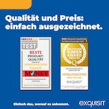 thumbnail of Exquisit Kühl-Gefrierkombination, 262 Liter, Alarm-Funktion, 4 Glasablagen, 3 Gefrierschubladen, 4-Sterne-Gefrierfach, KGC265-70-040D inoxlook