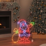 thumbnail of vidaXL Santa Claus Licht Mehrfarbig 58.5 x 60 x 1.3 cm Eisen