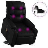 thumbnail of vidaXL Massagesessel mit Aufstehhilfe Elektrisch Schwarz Kunstleder