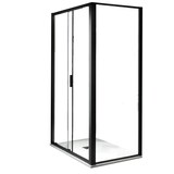 thumbnail of RAPID | Box Doccia Profili Neri 6mm Anta Scorrevole Anticalcare Montaggio Rapido - 90x130