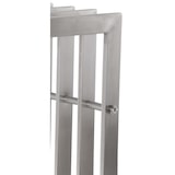 thumbnail of DELUKE® Kaminholzregal Metall PREMIUM Innen und Aussen Edelstahl Brennholzregal innen Kaminholzständer Kaminholzhalter Feuerholzregal Aussen 40x50x150