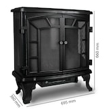 thumbnail of MONZANA® Elektrokamin mit Heizung LED 2000W  Schwarz