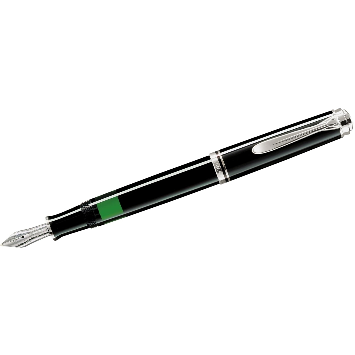 Pelikan Kolbenfüllhalter Souverän M405 Feder B schwarz