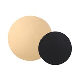 thumbnail of Nordia Support rond carton double face or et noir 24 cm x 100 Nordia - P002324