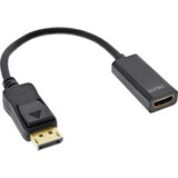 thumbnail of InLine® DisplayPort zu HDMI Stecker / Buchse Adapterkabel mit Audio, 4K
