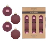 thumbnail of 12 Weihnachtskugeln Glas 8cm matt & glänzend Christbaumkugeln Weihnachtsbaumkugeln Weihnachten Christbaumschmuck Weihnachtsbaumschmuck Dusty Rose