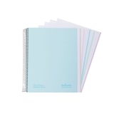 thumbnail of Cuaderno A4+ tapa extradura 120H 80G cuadrícula 5x5 microperforado 5 bandas color Navigator Azul soft