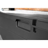 thumbnail of Baúl para cojines de exterior con ruedas, plástico, 118 x 59 x 57 cm, negro