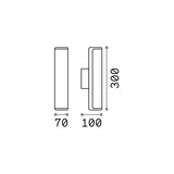 thumbnail of Etere ap 3000K, anthrazitfarbene Wandleuchte, Ideal Lux