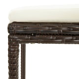 thumbnail of Sgabelli Da Bar Con Cuscini 2 Pz Marroni In Polyrattan