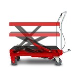 thumbnail of Tavolo sollevatore idraulico EBERTH 150 kg, 708x450 mm, altezza 225–700 mm, freno, pedale, antiscivolo