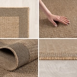 thumbnail of Carpetsale24 In- & Outdoor Teppich Wetterfest 200x290 cm, Natürlichen Jute-Look, ideal für Wohnzimmer, Küche, Terrasse, Garten und Balkon