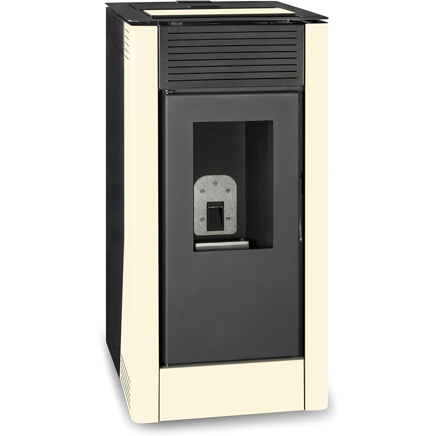 TJ - Hidro Estufa de Pellets Modelo Velika de 15 kW - Color Blanco