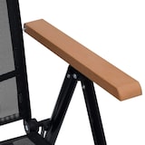 thumbnail of vidaXL Tuinstoelen inklapbaar 2 st aluminium en textileen zwart