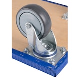 thumbnail of 3 x Möbelroller (600 x 350 x 145 mm) 300 kg Traglast Gummi-Lenkrollen spurloses Rollverhalten Möbelhund BB-Verpackungen