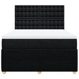 thumbnail of vidaXL Boxspringbett mit Matratze Schwarz 160x200 cm Stoff