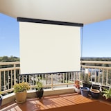 thumbnail of Relaxdays Senkrechtmarkise, 250 x 160 cm, Außenrollo mit Kurbel, Sonnenschutz & Sichtschutz, Balkon & Terrasse, beige