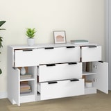 thumbnail of vidaXL 3-tlg. Sideboard-Set Weiß Holzwerkstoff