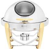 thumbnail of Royal Catering Chafing Dish - Rotondo - Accenti dorati - Coperchio protettivo - 6 L -