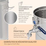 thumbnail of Brauheld Smart 35 Maischekessel 2500W 35L 100°C Umwälzpumpe EdelstahlEdelstahl