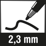 thumbnail of Pack de 10 marqueurs effaçables encre liquide V-Board Master, pointe conique moyenne, coul. bleue +10 recharges