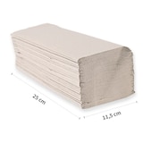 thumbnail of Papierhandtücher 1-lagig Recyclingpapier 25x23 cm Natur 5000 Blatt