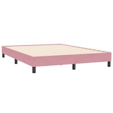 thumbnail of vidaXL Boxspringbett mit Matratze & LED Rosa 160x210 cm Samt