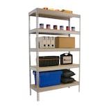 thumbnail of SimonRack Industrieregal, 2000x1500x450 mm, 400 kg am Biegepunkt, 5 Holzböden, Garagenregal, Verzinkt/Holz- Ecoforte