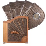 thumbnail of Strandkorb Komplettset - bene living - Königssee Teak Bullauge - PE grau - Modell 518 - inkl. Liftersystem