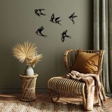 thumbnail of Décoration murale en métal Oiseaux en vol Modèle 2 Hanah Home