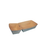 thumbnail of 600 Bio Snackschalen mit 150ml Dipfach braun Kraftkarton fettdicht 215x90x45mm