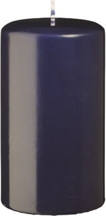 Kerzen Stumpenkerzen Dunkelblau (Nachtblau), 100 x 50 mm, 12 Stück