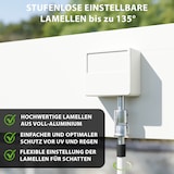 thumbnail of Weide Deluxe | Wand Pergola | Voll Aluminium | 3,6 x 5,3 M | Lamellendach weißㅤ