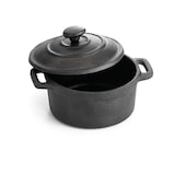 thumbnail of TABLECRAFT - CW30110/6 - Pack com 6 unidades - Mini Panela com tampa 235 ml - 10 x 10 x 8,5 cm - 13 cm Ø com alça - Preto