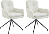 thumbnail of 2er Set Esszimmerstühle Pickett Stoff creme